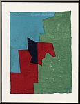 Serge Poliakoff: Composition rouge, verte et bleue, 1961, Lithographie